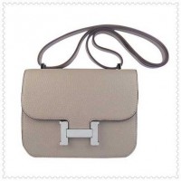Hermes Constance Shoulder Bag Beige Silver